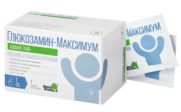 Глюкозамин-Максимум Адванс 1500 <h3> САШЕ (СТИК) №14 </h3>